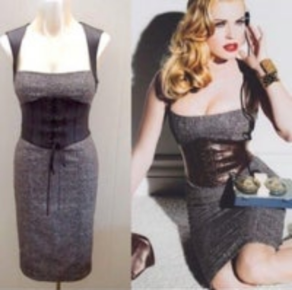 bebe fitted corset dress